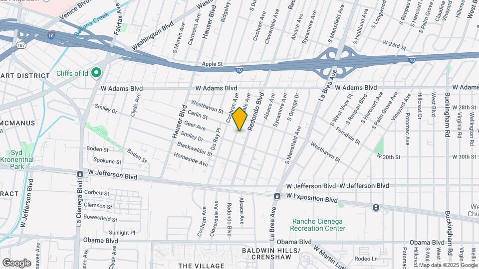 2736 Cloverdale Ave Map and Location Details