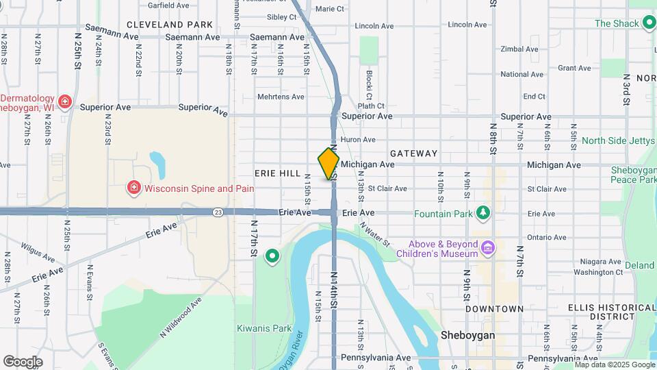 1204 N 14th St Map and Location Details