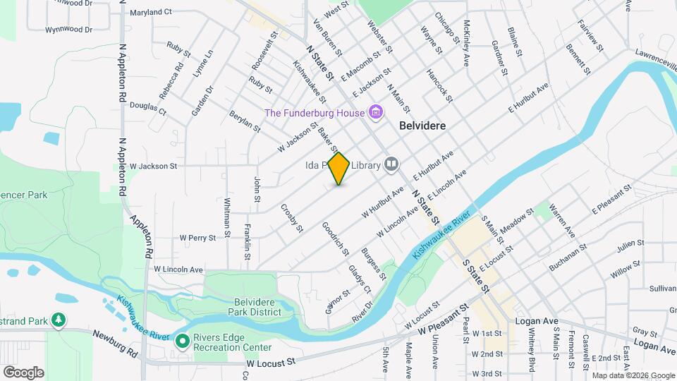 316 W Perry St Map and Location Details