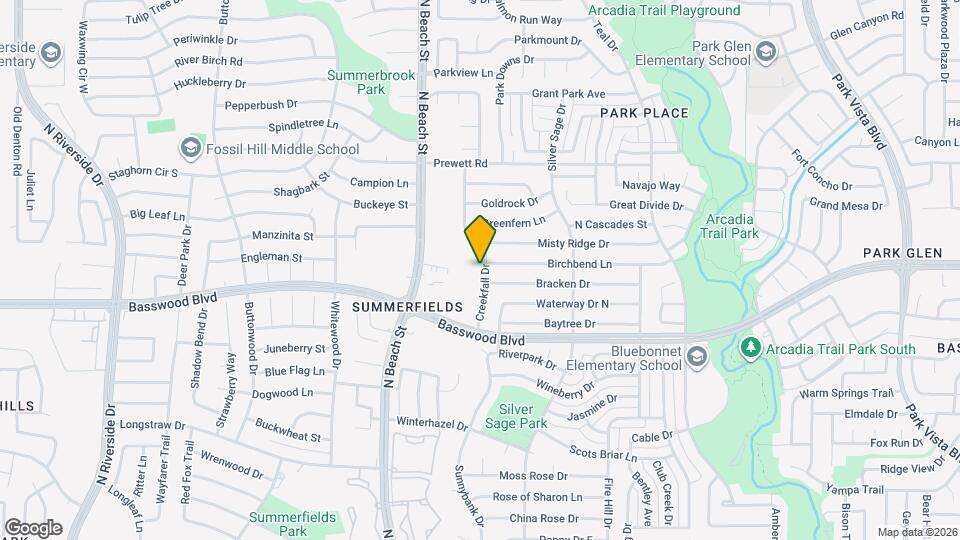 7509 Creekfall Dr Map and Location Details