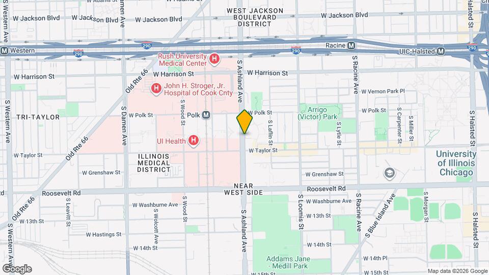 929 S Ashland Ave Map and Location Details