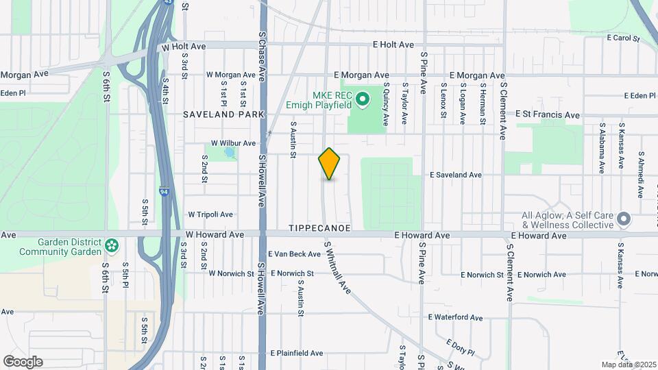 3756 S Whitnall Ave Map and Location Details