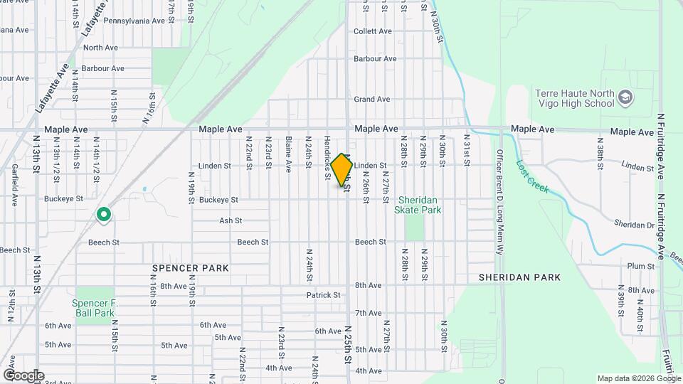 2004 N 25th St Map and Location Details