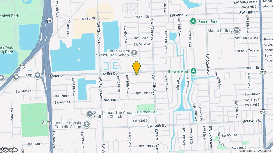 5621 SW 68th Ct Map and Location Details