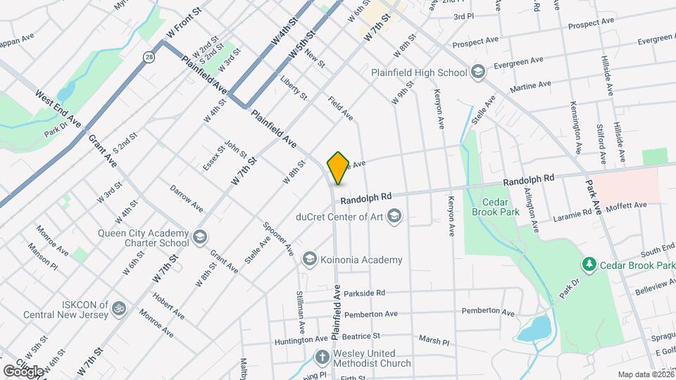 925 Plainfield Ave Map and Location Details