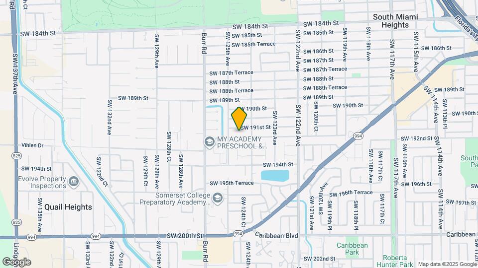 12451 SW 191st Terrace Map and Location Details