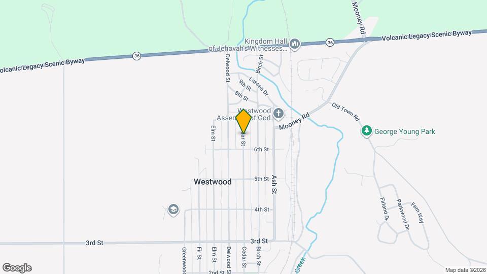 610 Cedar St Map and Location Details