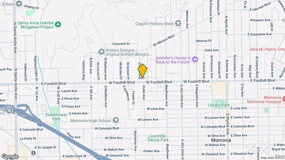 705 W Foothill Blvd Map and Location Details