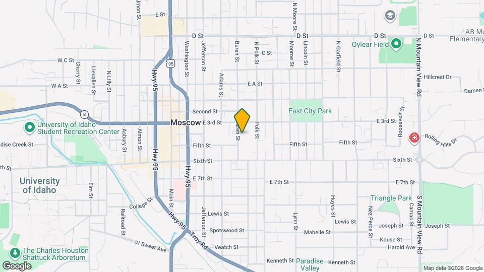 404 S Van Buren St Mapa y Detalles de la Ubicación