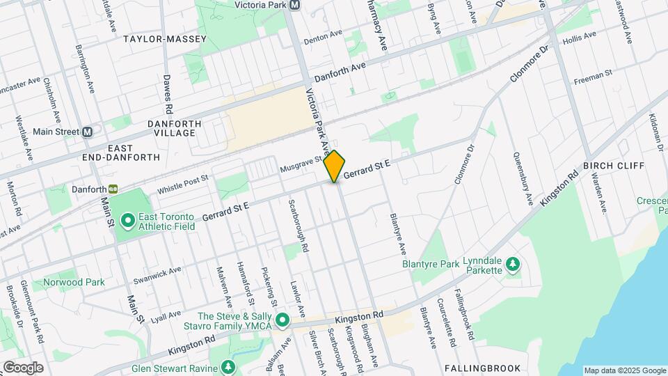 588 Victoria Park Ave Map and Location Details