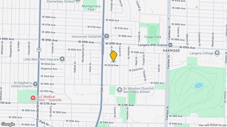 883 W 52nd Ave Map and Location Details