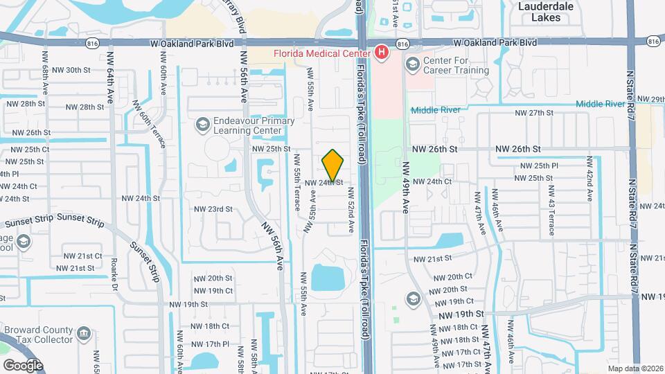 5314 NW 24th St Map and Location Details