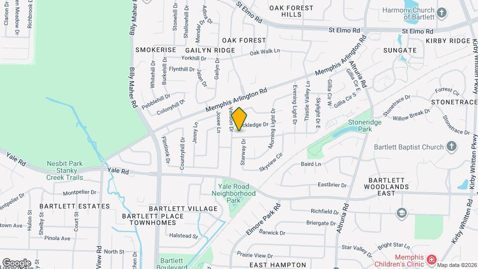 6206 Skylight Dr Map and Location Details