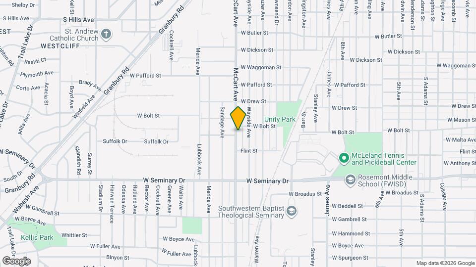 4113 McCart Ave Mapa y Detalles de la Ubicación