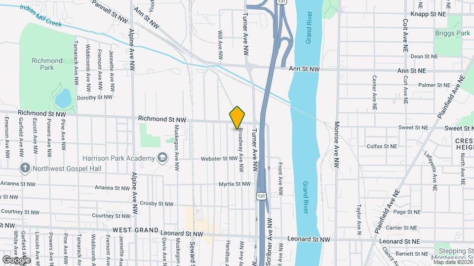 1555 Broadway Ave NW Map and Location Details