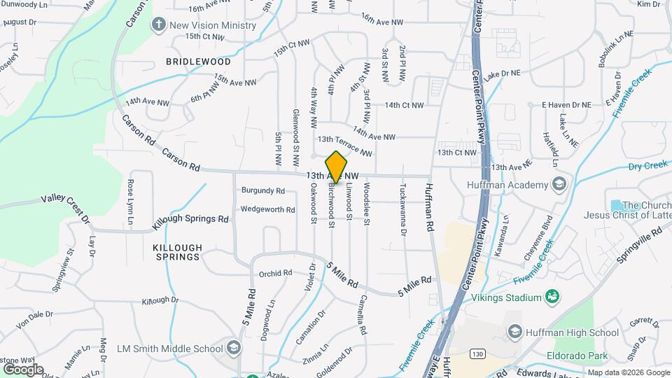 1229 Birchwood St Mapa y Detalles de la Ubicación