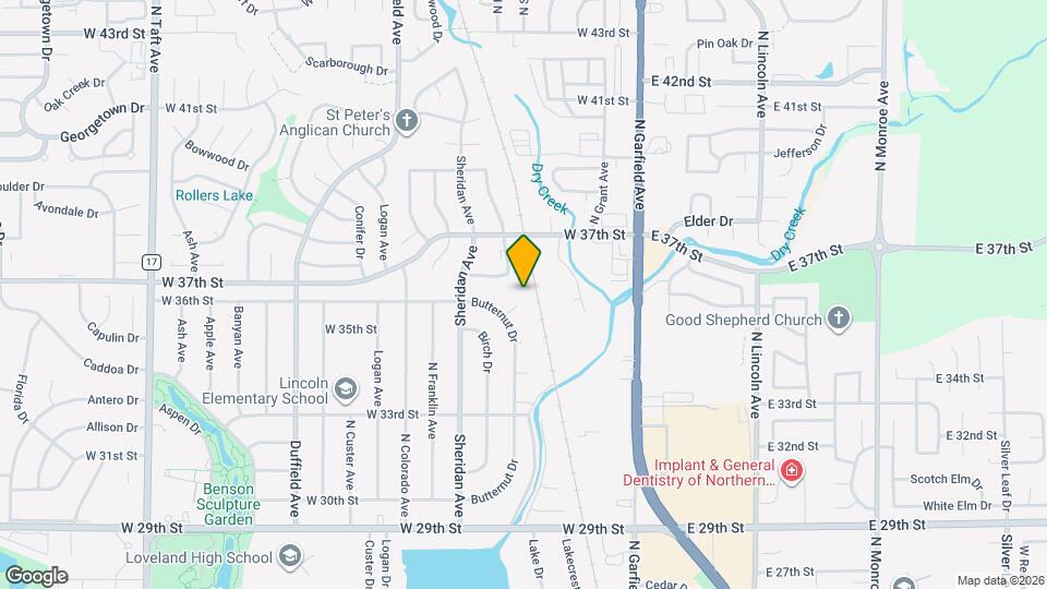 3542 Butternut Dr Map and Location Details