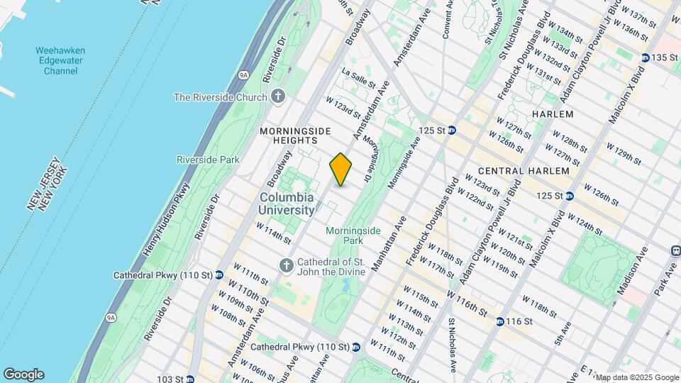 419 W 118th St Mapa y Detalles de la Ubicación