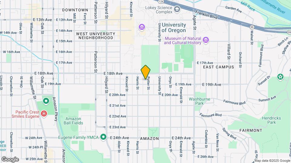 1083 E 19th Ave Map and Location Details