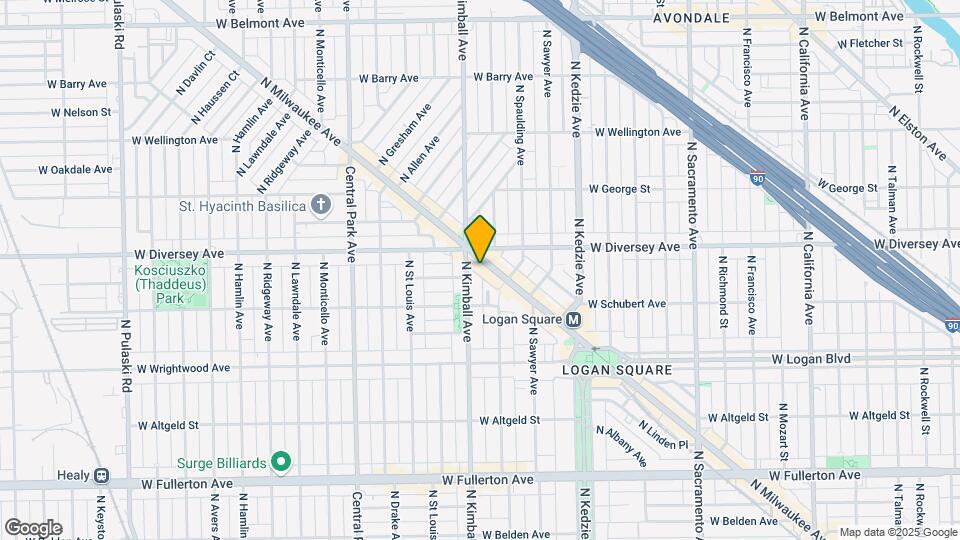 2770 N Milwaukee Ave, Unit #234- Studio Map and Location Details