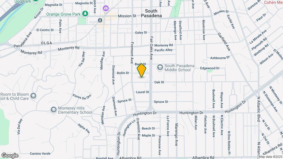 1428 Oak St Mapa y Detalles de la Ubicación