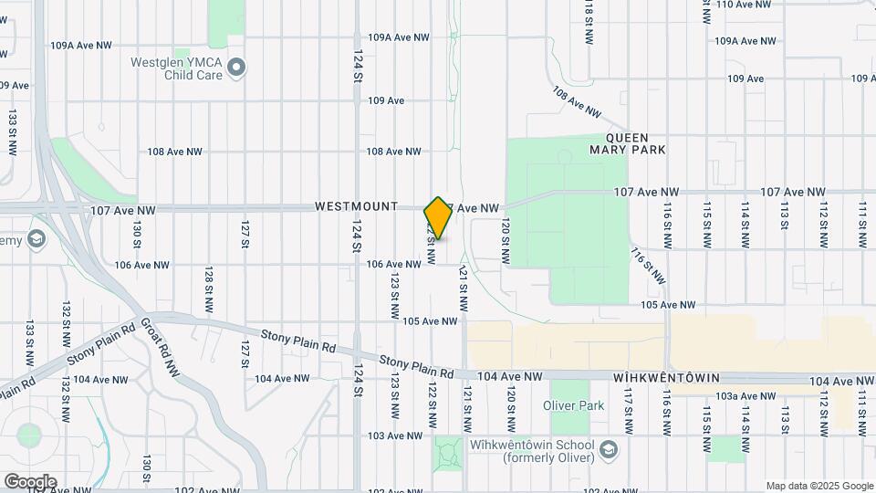 10619 122 St NW Map and Location Details
