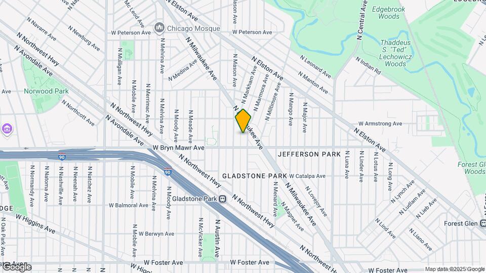 5620 N Marmora Ave, Unit G Map and Location Details