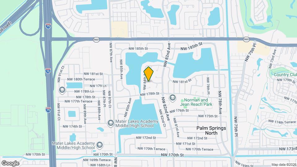 8320 NW 180th St Map and Location Details