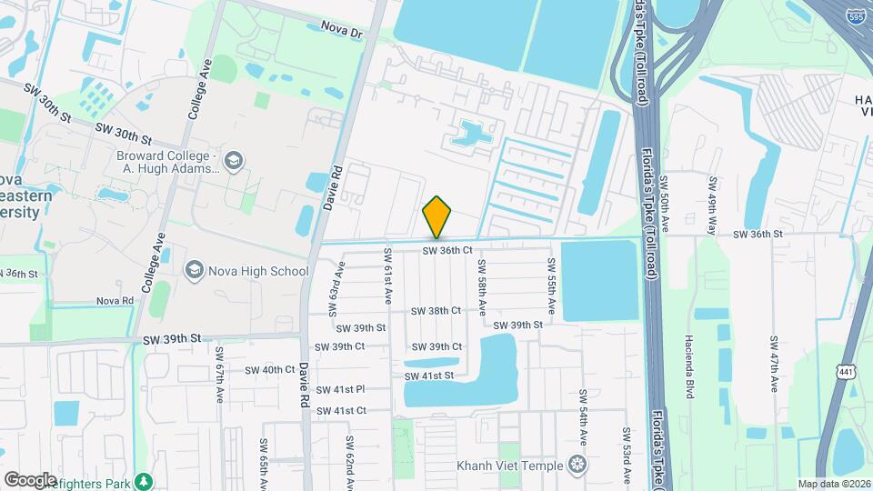 5937 SW 36th Ct Map and Location Details
