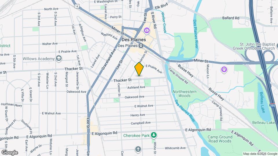 1488 E Thacker St Map and Location Details