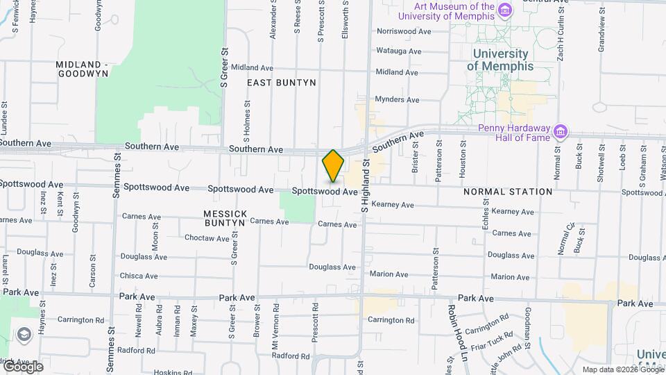 3434 Spottswood Ave Map and Location Details