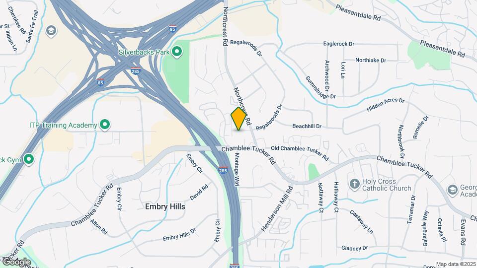 3318 Northcrest Rd Map and Location Details