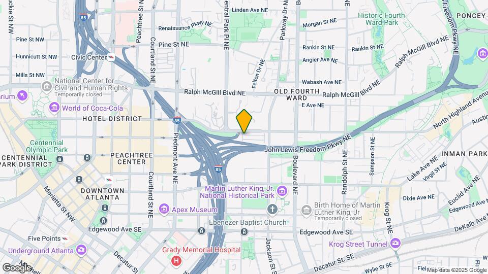 375 Highland Ave NE Map and Location Details