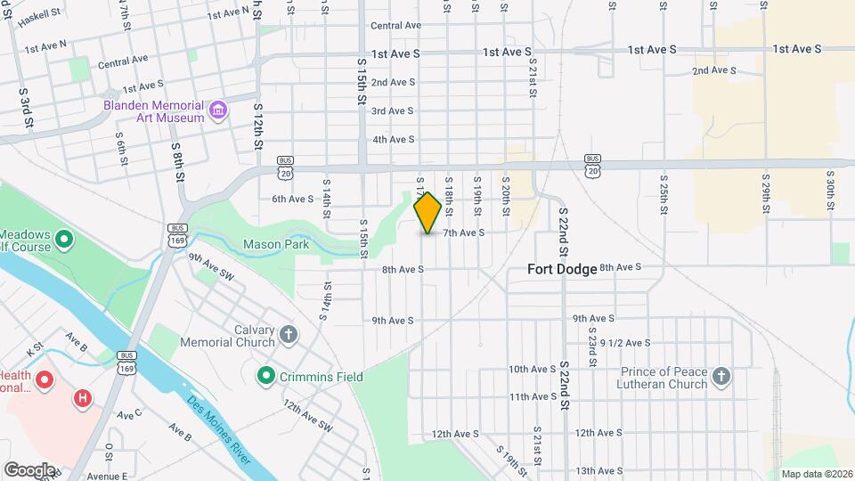 709 S 17th St Map and Location Details