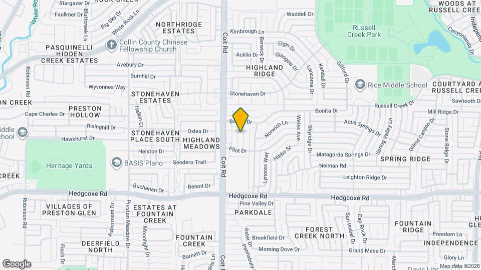 8305 Bartley Cir Map and Location Details