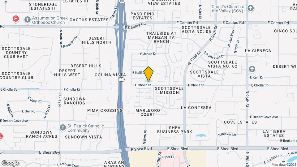 8902 E Cholla St Map and Location Details