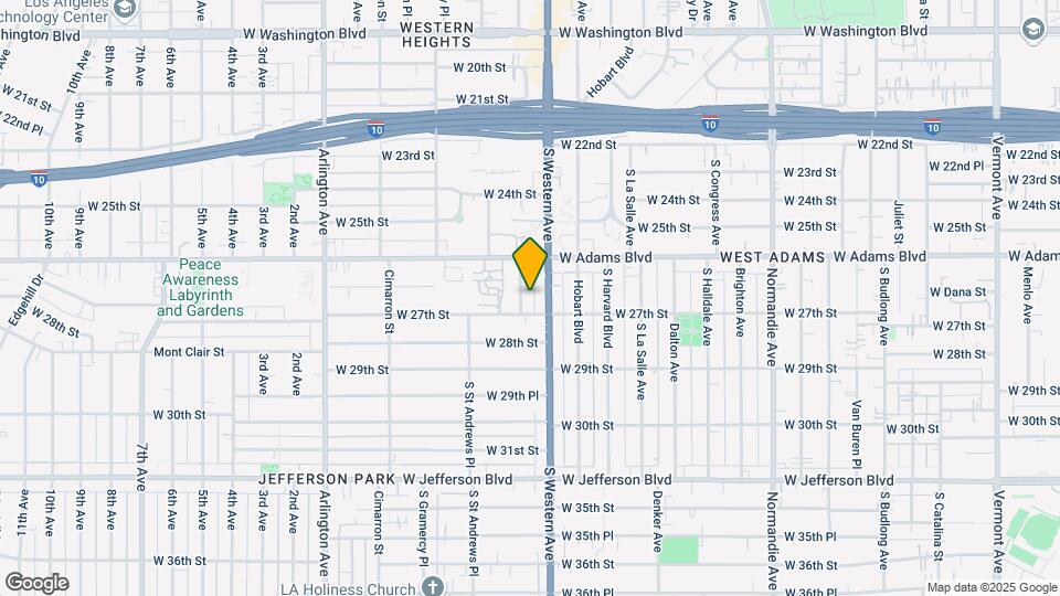 2640 S Manhattan Pl Map and Location Details