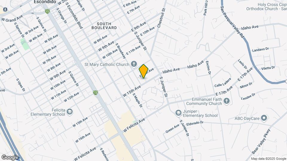 106-126 E 15th Ave Mapa y Detalles de la Ubicación