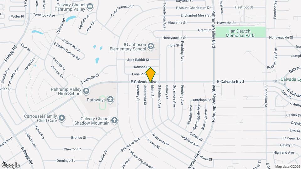 881 E Calvada Blvd Mapa y Detalles de la Ubicación
