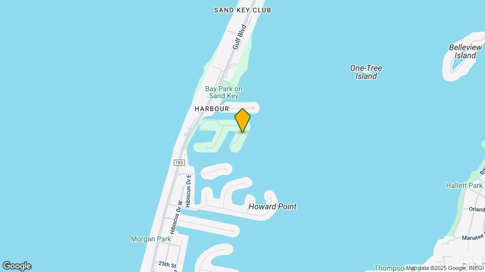 218 Sand Key Estates Dr Map and Location Details