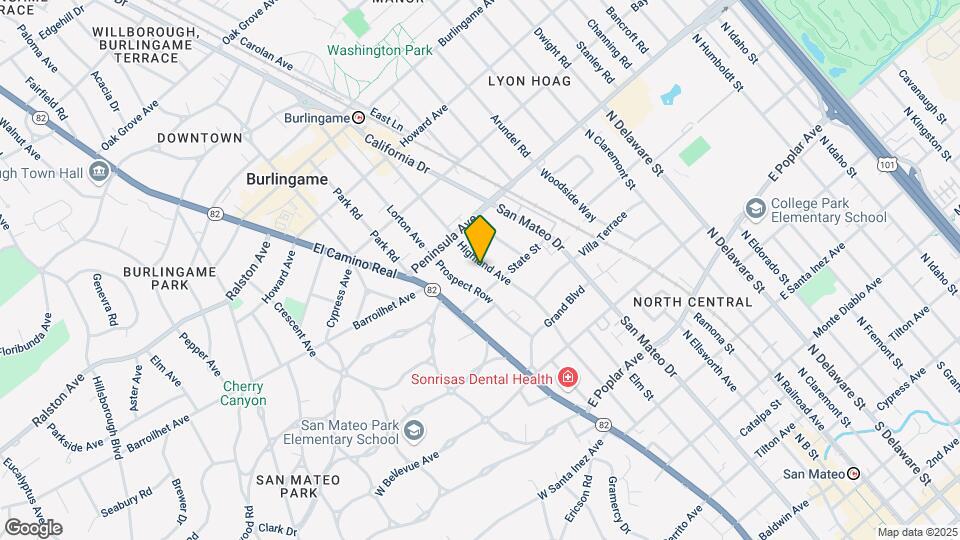 823 Highland Ave Mapa y Detalles de la Ubicación