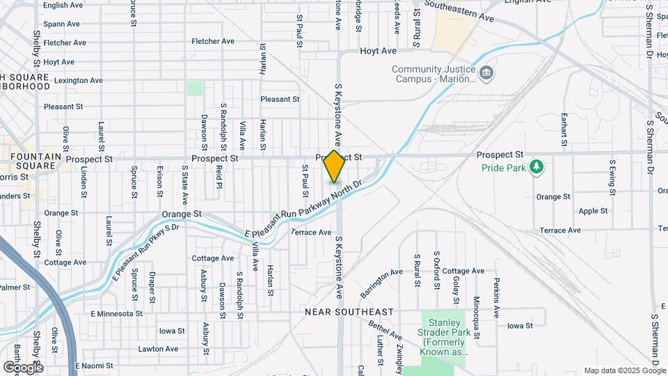 1212 S Keystone Ave Map and Location Details