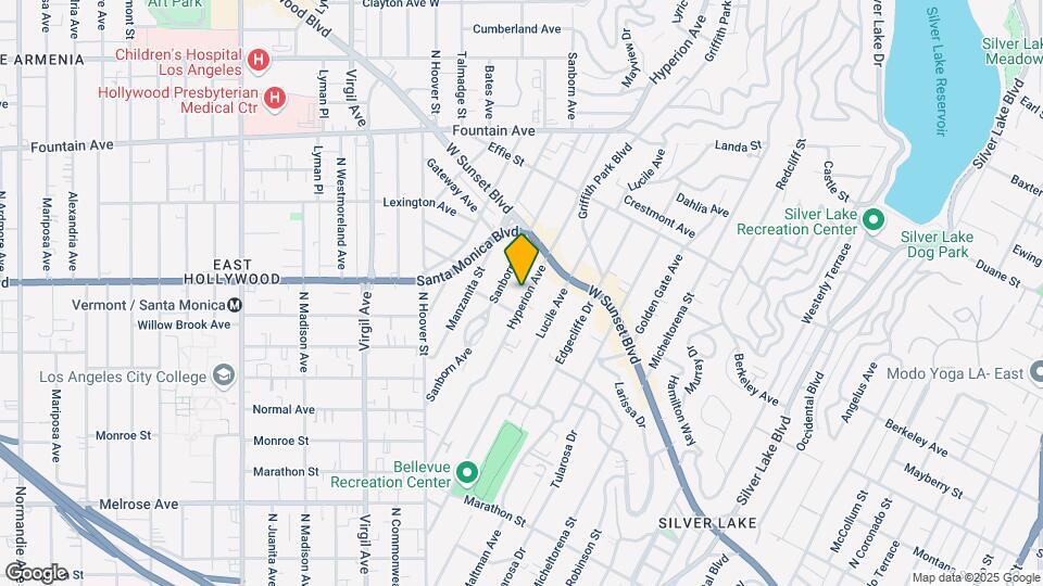 1023 Hyperion Ave Map and Location Details