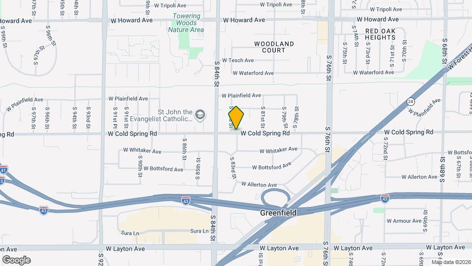 8242 W Cold Spring Rd, Unit Duplex Upper Mapa y Detalles de la Ubicación