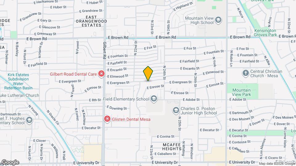 2261 E Evergreen St Map and Location Details