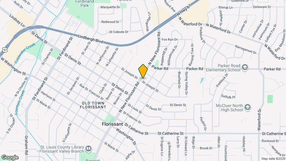 1004 N New Florissant Rd Map and Location Details