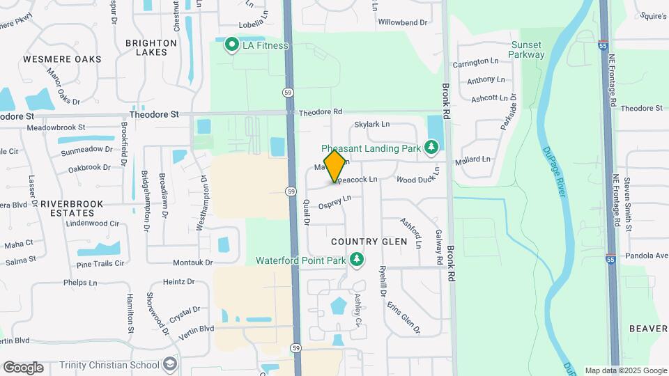 4616 Peacock Ln Map and Location Details