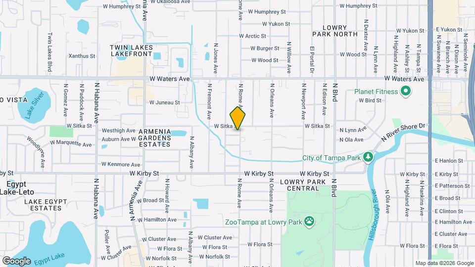 8006 N Rome Ave Map and Location Details