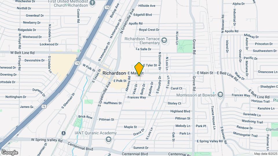 411 E Polk St Map and Location Details