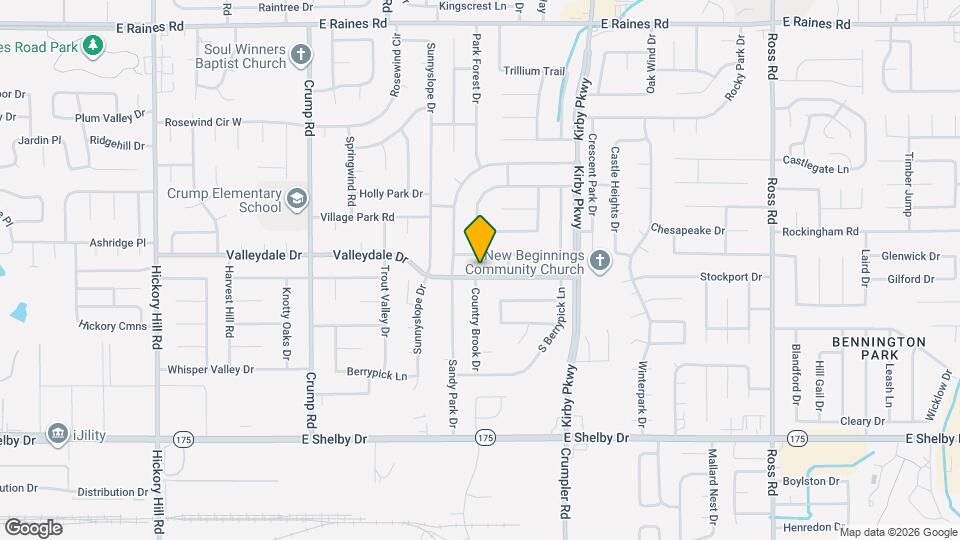 6326 Valleydale Dr Map and Location Details